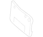 1178850381 - Attachment Parts: License Plate Holder for Mercedes-Benz: CLA250 Image