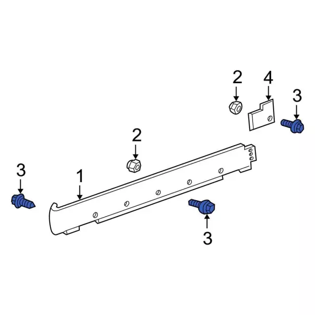 W700501S450B - Body: Fender Liner Screw for Ford Image
