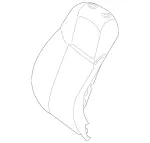 2579101500 - : Padding, Front Seat Backr for Mercedes-Benz Image