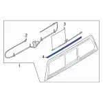 FL3Z14D571A - Body: Weatherstrip for Ford Image