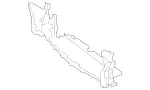 2055050730 - Radiator: Air Duct Segment for Mercedes-Benz: C350e, C400, C43 AMG, C450 AMG Image