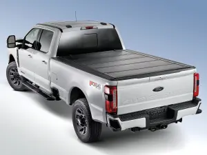 VPC3Z99501A42B - Exterior: Hard Folding Black Tonneau/Bed Cover 5 Panel for Ford Image