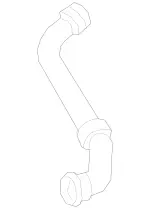 247501038264 - Radiator: Hose Line for Mercedes-Benz: 220a, A220, CLA250, CLA35 AMG, GLA250, GLB250 Image