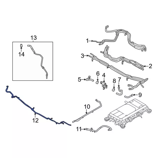 KT256 - : Motorcraft™ Drive Motor Battery Pack Coolant Hose for Ford: F-150 Image