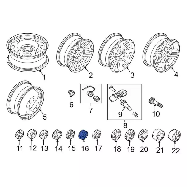 Wheel Cap - Ford (HC3Z-1130-KDA)