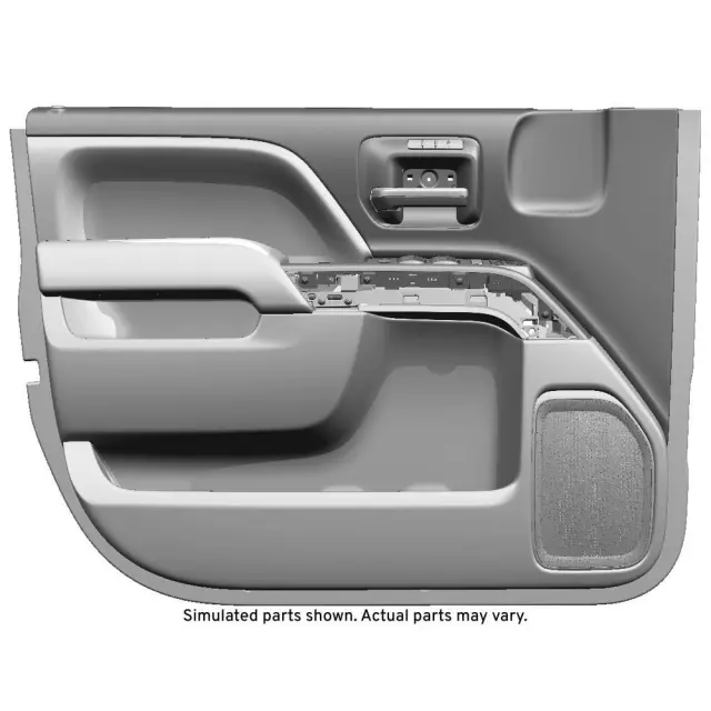 84354281 - Body: Door Trim Panel for Chevrolet: Silverado 1500, Silverado 2500 HD, Silverado 3500 HD | GMC: Sierra 1500, Sierra 2500 HD, Sierra 3500 HD Image