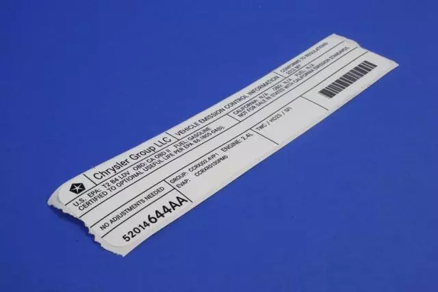 Veci Label Label - Mopar (52014644AA)