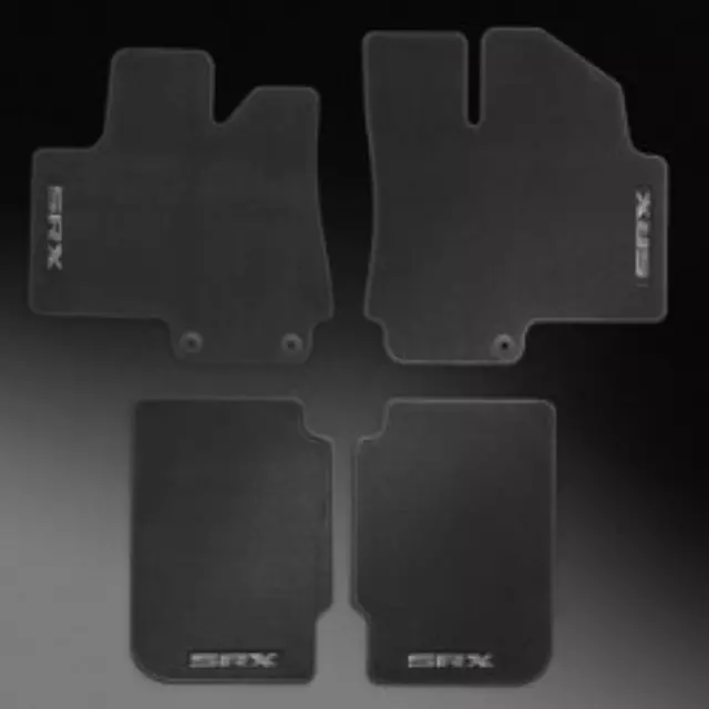 Front and Rear Carpeted Floor Mats in Titanium with SRX Logo - ACDelco (22808862)