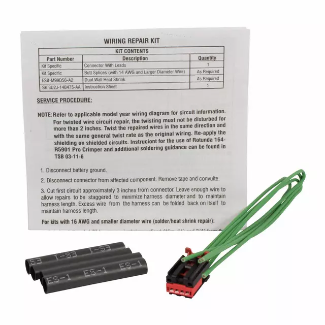 9U2Z14S411ACB - : Wire Assembly for Ford Image