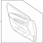 809011UR3B - : Door Trim Panel for INFINITI: EX37, QX50 Image