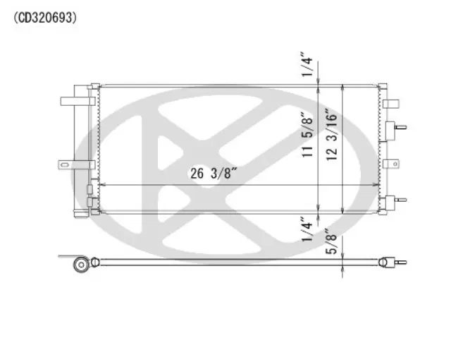 CD320693 - Air Conditioning &amp; Heat: Koyorad A/C Condenser for Koyo Image
