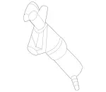 2308601947 - Windshield Washer, Emergency Equipmt: Telescopic Nozzle for Mercedes-Benz Image