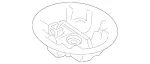 1668990061 - Trim and Lining: Mount for Mercedes-Benz Image
