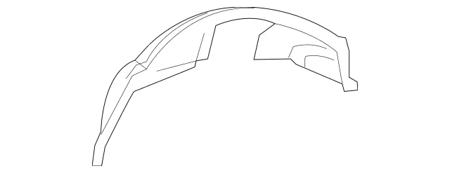 2136100903 - Substructure: Wheel Well for Mercedes-Benz: AMG GT 43, AMG GT 53, AMG GT 63, AMG GT 63 S, AMG GT 63 S E Performance, E53 AMG, E63 AMG S Image image