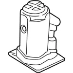 KK3Z17080D - Body: Jack Assembly for Ford: E-Transit, Transit-150, Transit-250, Transit-350, Transit-350 HD Image