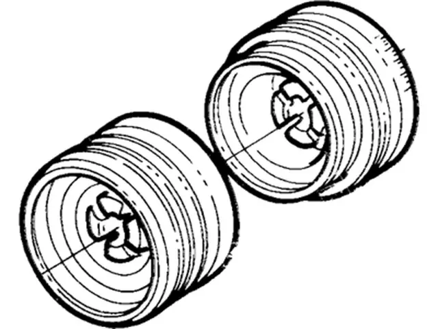 E7TZ6312A - Engine: Vibration Damper for Ford: Bronco, E-150 Econoline, E-150 Econoline Club Wagon, E-250 Econoline, E-250 Econoline Club Wagon, E-350 Econoline, E-350 Econoline Club Wagon, F-150, F-250, F-350 Image