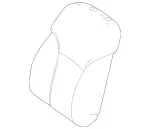 16691003097H23 - : Seat Back Cover for Mercedes-Benz Image