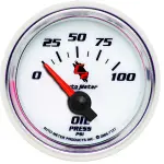 7127 - : GAUGE, OIL PRESSURE, 2 1/16", 100PSI, ELECTRIC, C2 for AutoMeter Image