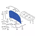 KB3Z16612B - Body: Hood for Ford Image