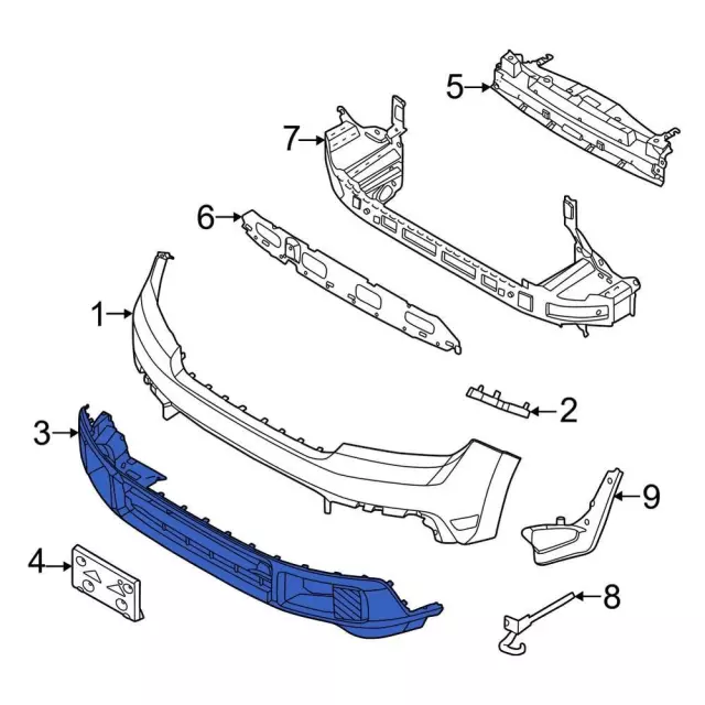 PZ6Z17626MB - Body: Lower Cover for Ford Image