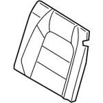 FR3Z6366601DH - Body: Seat Back Cover for Ford: Mustang Image