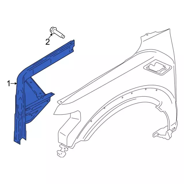 Upper Rail Assembly - Ford (JL3Z-16C275-E)