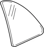 82262AT300 - Body: Fixed Glass for Infiniti Image