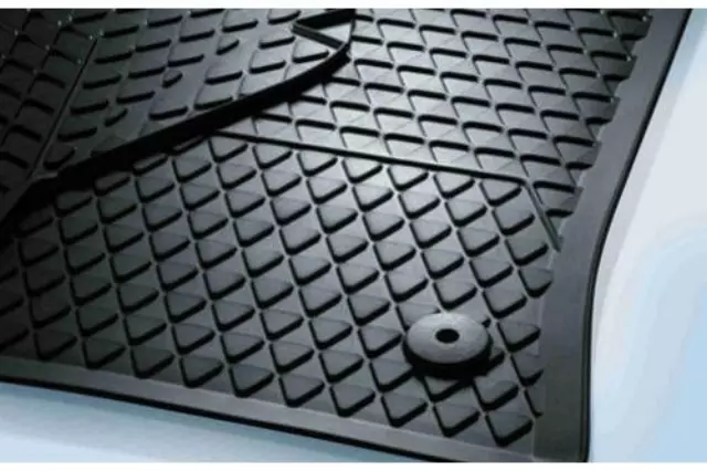 5C6061511041 - Interior: Rear Rubber Floor Mats - European Style for Volkswagen: Jetta Image