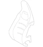 1779109800 - Front Seat: Padding, Frt. Seat Backr for Mercedes-Benz: 180A, 180b, 220a, A220, CLA250, CLA35 AMG, CLA45 AMG, CLA45 AMG S, EQB 250+, EQB 300, EQB 350, GLB250, GLB35 AMG Image