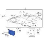 JL3Z1504104JH - Body: Sun-visor for Ford Image
