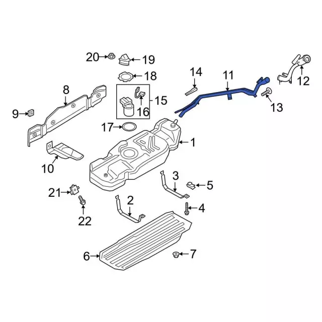 JL1Z9034F - : Filler Pipe for Ford: Expedition | Lincoln: Navigator Image