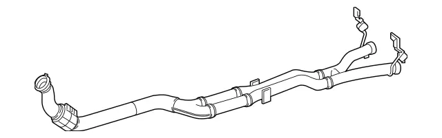 2384903900 - Exhaust System: Exhaust Gas Line, Center for Mercedes-Benz: E53 AMG Image image