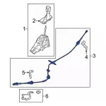 GV6Z7E395M - : Shift Control Cable for Ford Image