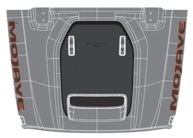 82216240AB - Exterior Accessories: Hood Graphic for Mopar Image