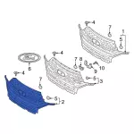 MB5Z8200AA - Body: Grille for Ford Image