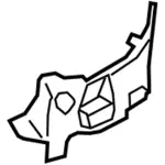 JL1Z78310A90A - Body: Upper Center Pillar Trim Upper Bracket for Ford: Expedition | Lincoln: Navigator Image