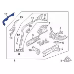 NZ6Z16155B - Body: Inner Reinforced for Ford Image
