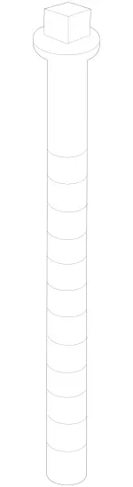 2129900003 - Detachable Parts: Hexalobular Head Screw for Mercedes-Benz Image