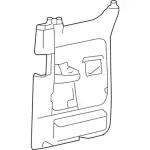 6L3Z1827407BAA - Body: Door Trim Panel for Ford Image