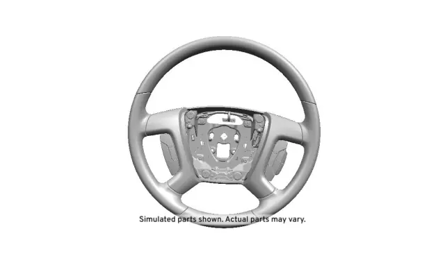22947799 - : 2008-2014 GM Steering Wheel for Cadillac: Escalade ESV, Escalade EXT | Chevrolet: Avalanche, Silverado 1500, Suburban 1500, Suburban 2500, Tahoe | GMC: Yukon, Yukon XL 1500, Yukon XL 2500 Image