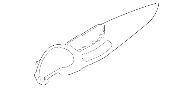 2196800171 - Body: Trim Plate for Mercedes-Benz Image