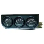 2348 - : GAUGE CONSOLE, OILP/WTMP/VOLT, 2", 100PSI/280?F/16V, BLK DIAL, BLK BZL, AG for AutoMeter Image