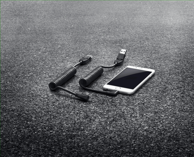 97004490151 - Audio/Video: 2017-2023 Porsche USB Smartphone Charging Cable for Porsche: 718 Boxster, 718 Cayman, 718 Spyder, 911, Cayenne, Macan, Panamera Image