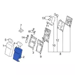 ML3Z1664811A - Body: Seat Back Pad for Ford: F-150 Image