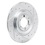 63116001R - : DFC Brake Rotor - Drilled and Slotted - Silver for DYNAMIC FRICTION Image