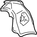 76660JK00A - Body: Reinforcement for INFINITI: G25, G35, G37, Q40 Image