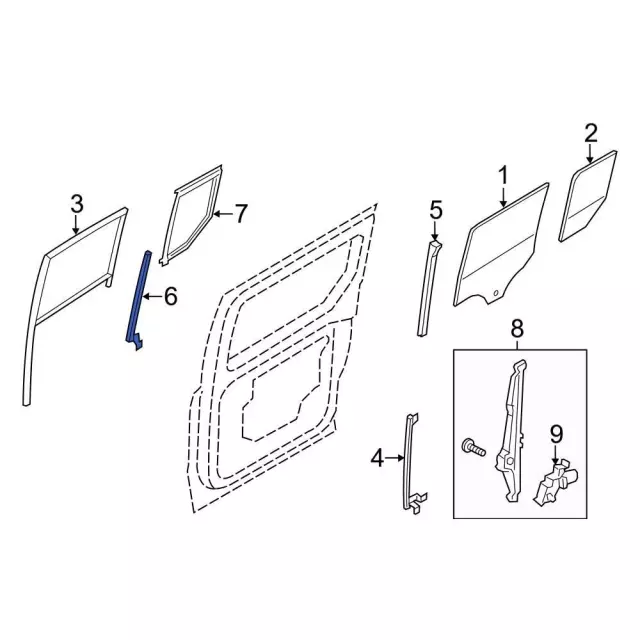 DT1Z6121596R - : Vent Frame for Ford: Transit Connect Image