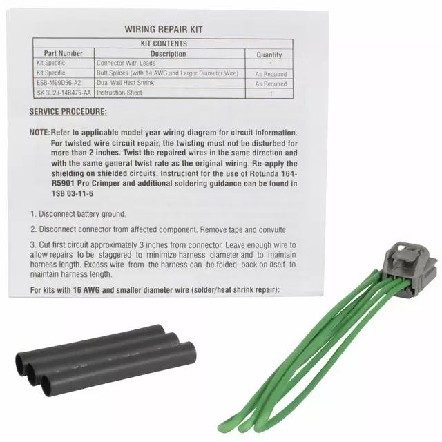 3U2Z14S411BHAB - : Wire Assembly for Ford Image