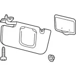 AR3Z6304105EB - Body: Sun-visor for Ford: Mustang Image