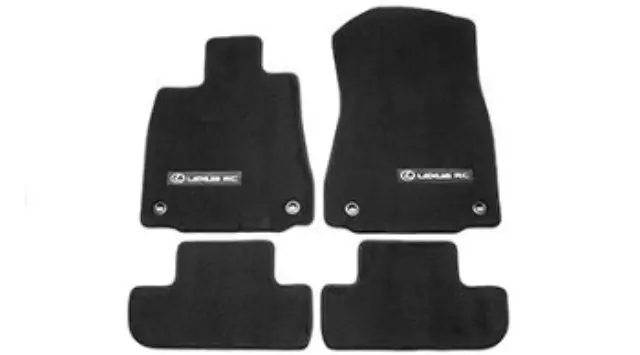 PT2082415122 - : Carpet Floor Mats, Awd, Black for Lexus: RC Turbo, RC200t, RC300, RC350 Image